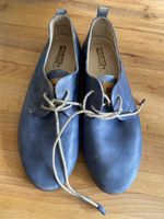 Halbschuhe Leder Schuhe Blau Pikodilos