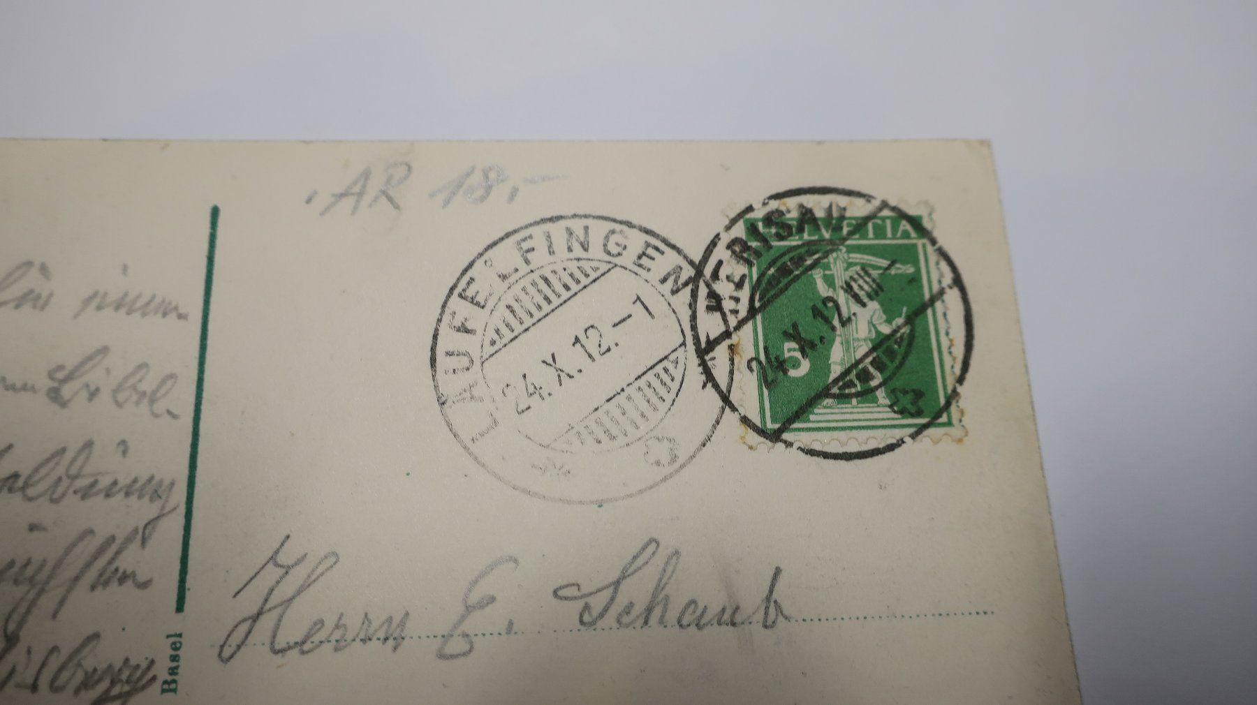 Cartoline postali: Herisau Heinrichsbad 1912 – Usato da Cormoret venduto da Pascalll2001 4