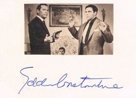 Eddie Constantine 1917-93 Autogramm signiert Karte 10x15cm