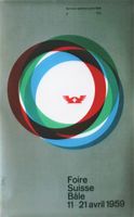 MUBA FOIRE SUISSE BALE 1959 - Affiche originale