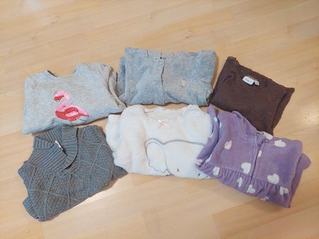 6 warme Pullover Gr. 86/92