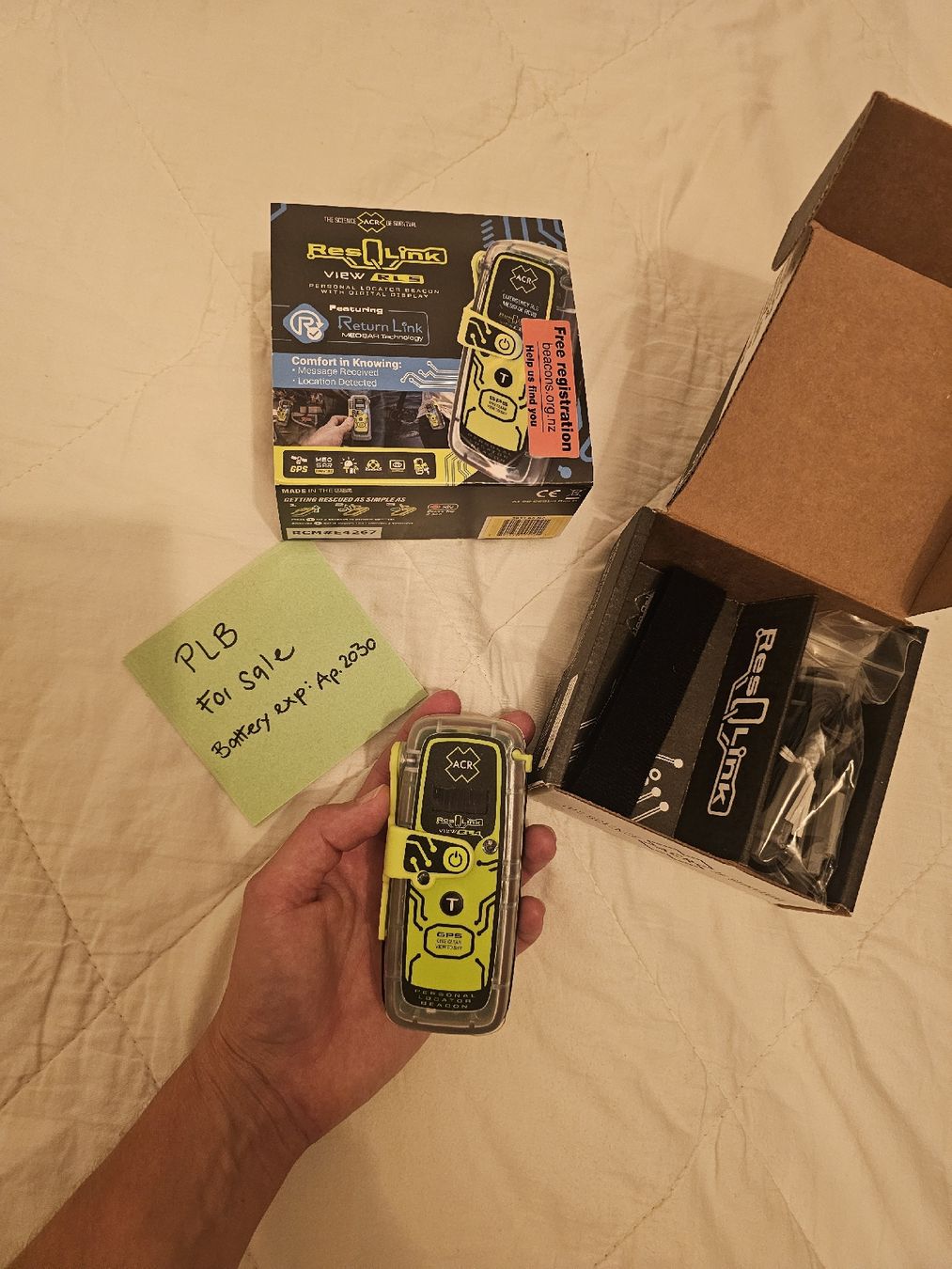 Radiocomunicazione: ACR Personal Locator Beacon – Nuovo e nell'imballaggio originale da Thalwil venduto da meyeran 1