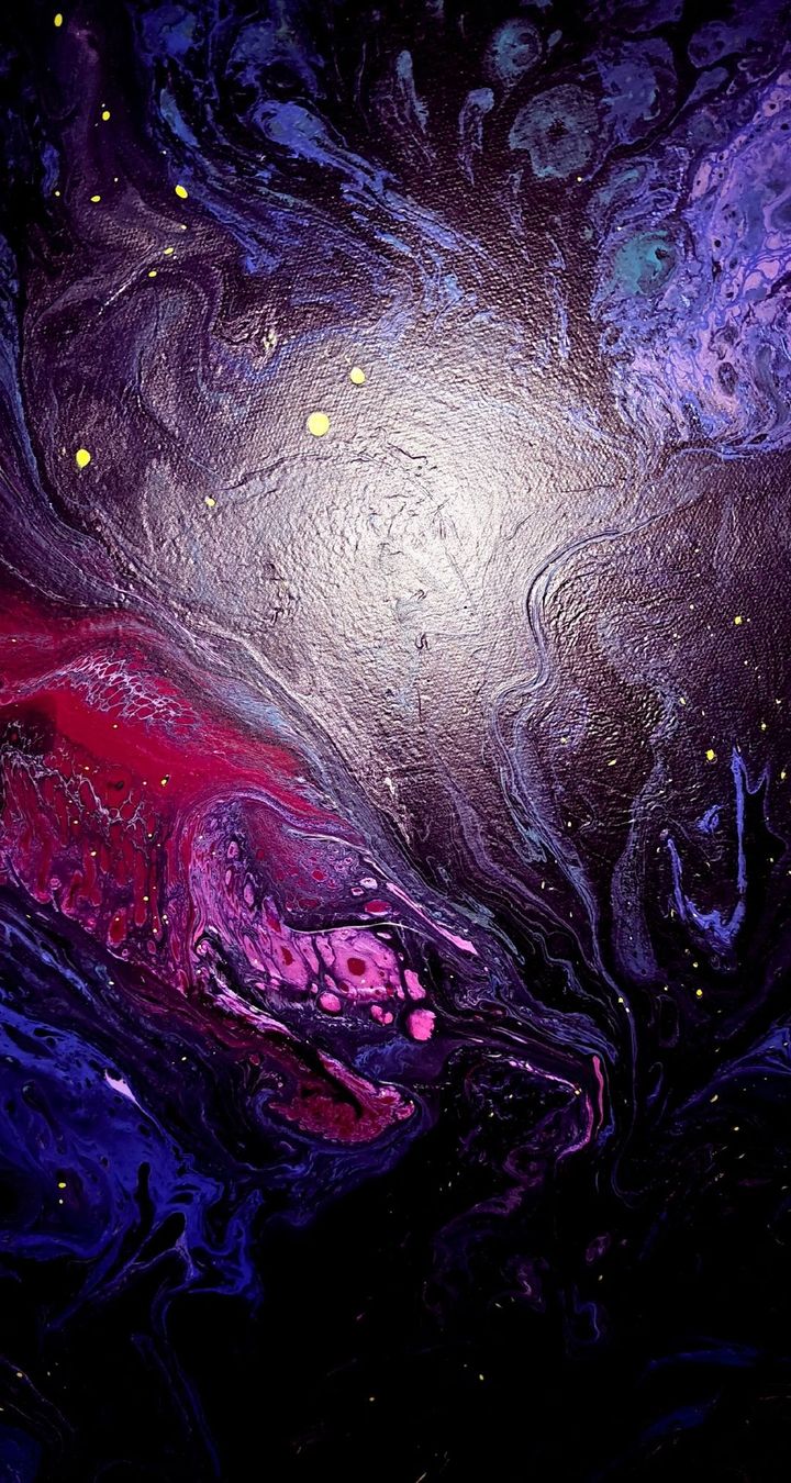 Gemälde: Abstraktes Bild von mir gemalt 1mx70 mystical depth – Neu und originalverpackt aus Zürich von Melossoap 7