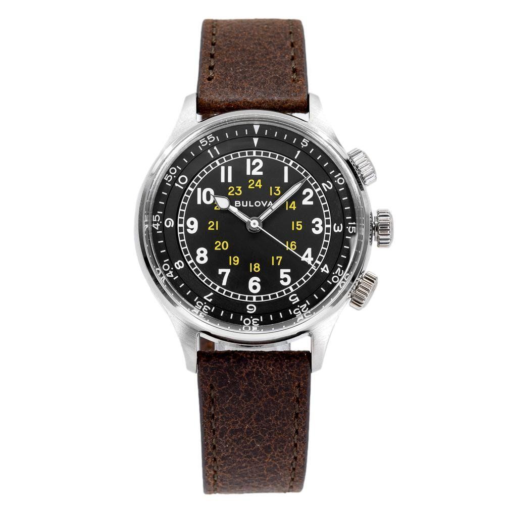 Bulova Orologi: Bulova Herren 96A245 Pilot A15 Automatik – Nuovo e nell'imballaggio originale da Schindellegi venduto da harveystore 2