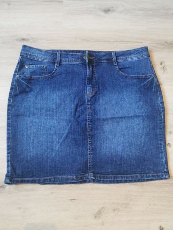 Damen Jeanrock Knielang