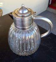 Schwere E.P. Zinc Italy GlasKaraffe inkl. KühlEinsatz