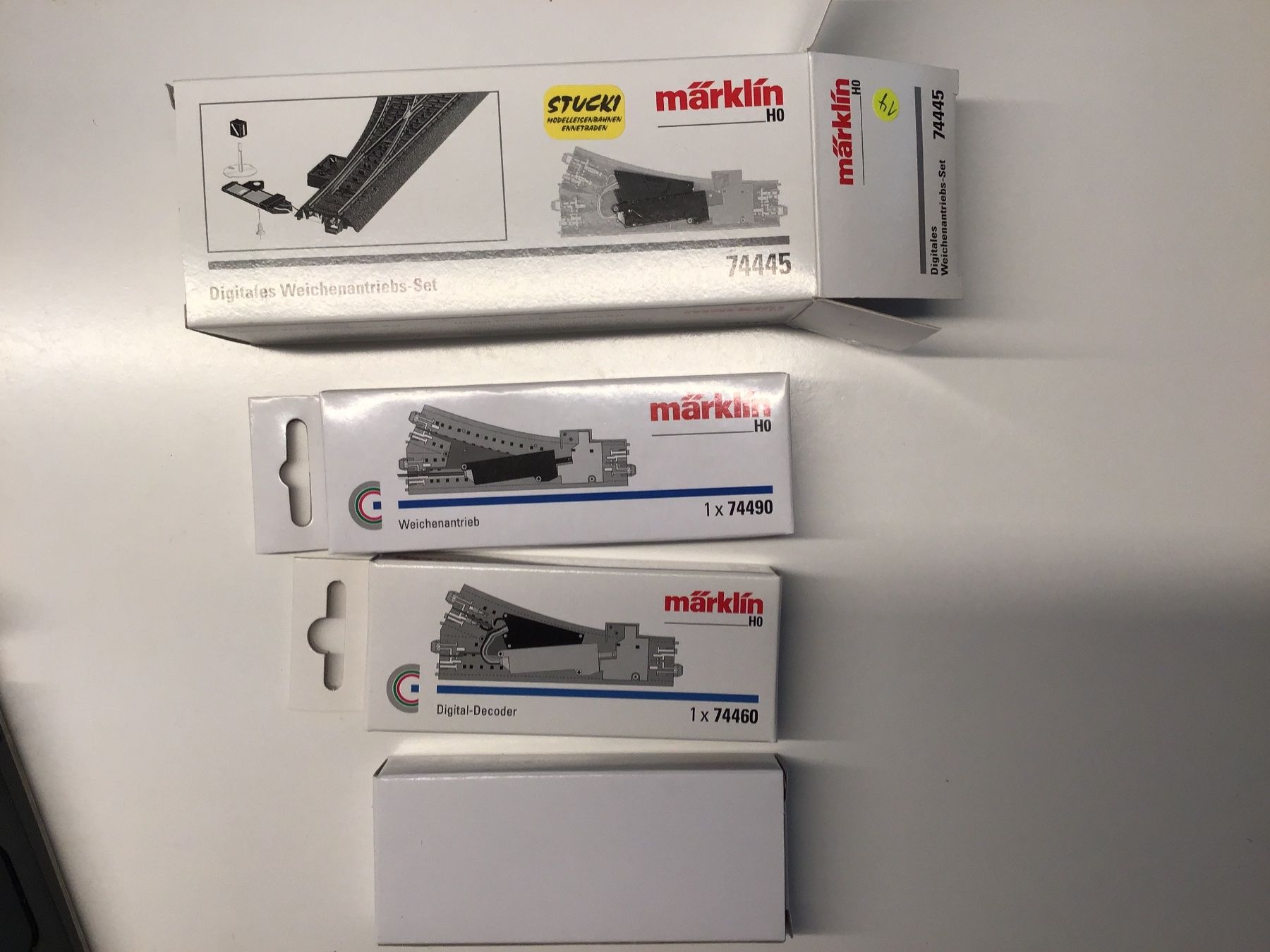 Märklin Modellini di ferrovie: Märklin HO Digitales Weichenantriebs-Set 74445 – Nuovo e nell'imballaggio originale da Männedorf venduto da Modelle-aller-Art