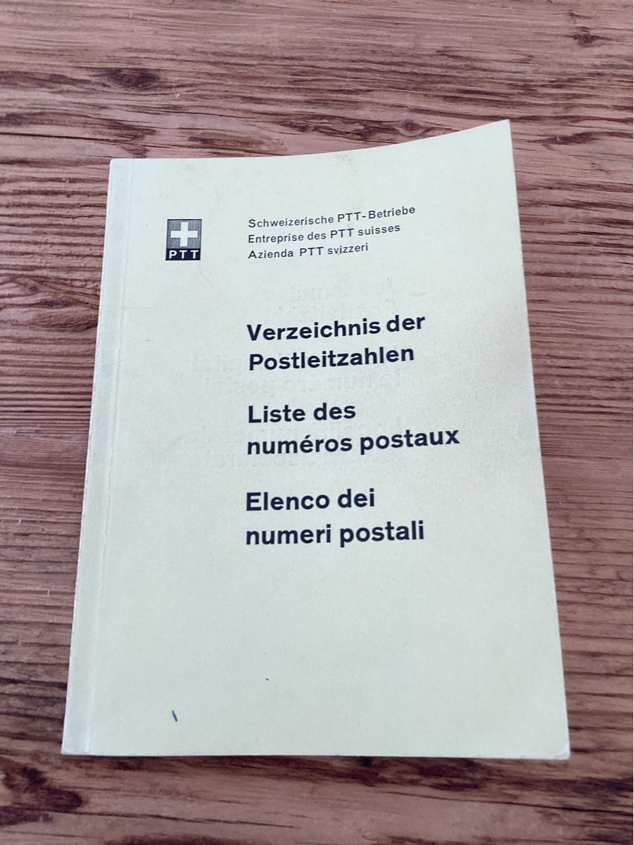 Libri: Verzeichnis der Postleizahlen – Usato da Wassen UR venduto da SABDOM