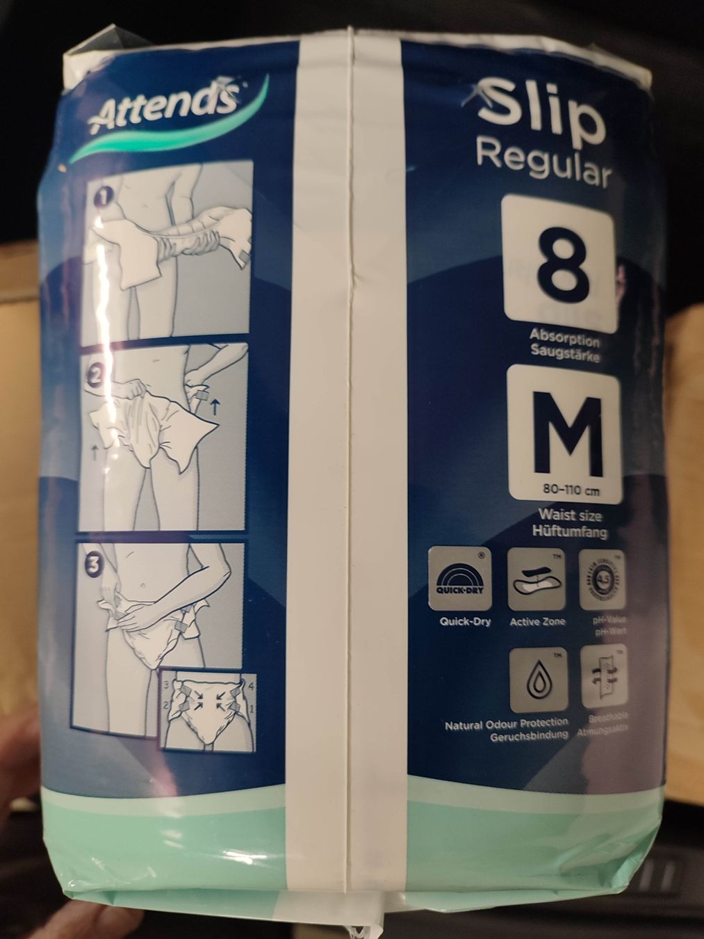 Secchi per pannolini & Pannolini: Attends Slip Regular 8M Windeln 54 Stück Inkontinenz Slip – Nuovo e nell'imballaggio originale da Elfingen venduto da lea_m57j 4