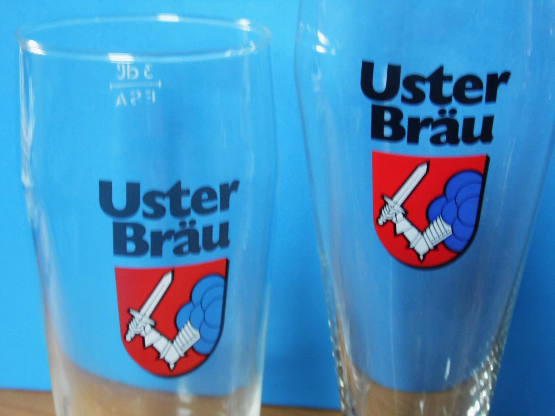 Bicchieri: 6 Biergläser Bier Brauerei Uster – Usato da Lichtensteig venduto da B-B-Bier 4
