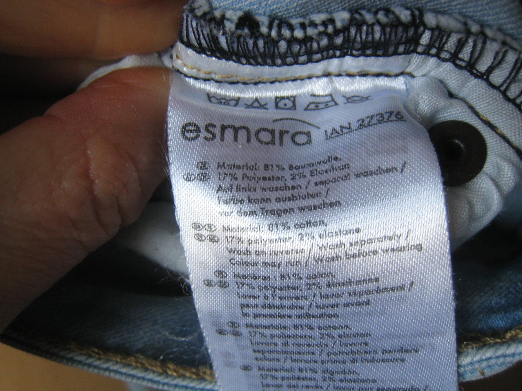 Jeans: esmara JEANS Gr. 40   hellblau strechig – Usato da Dättlikon venduto da Mamakuga 5