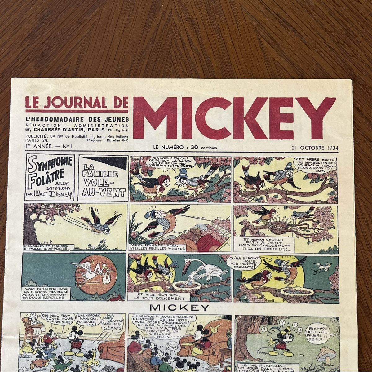Fumetti: Fac-similé du premier Journal de Mickey en 1934 – Usato da Vuisternens-devant-Romont venduto da ribouldog 1