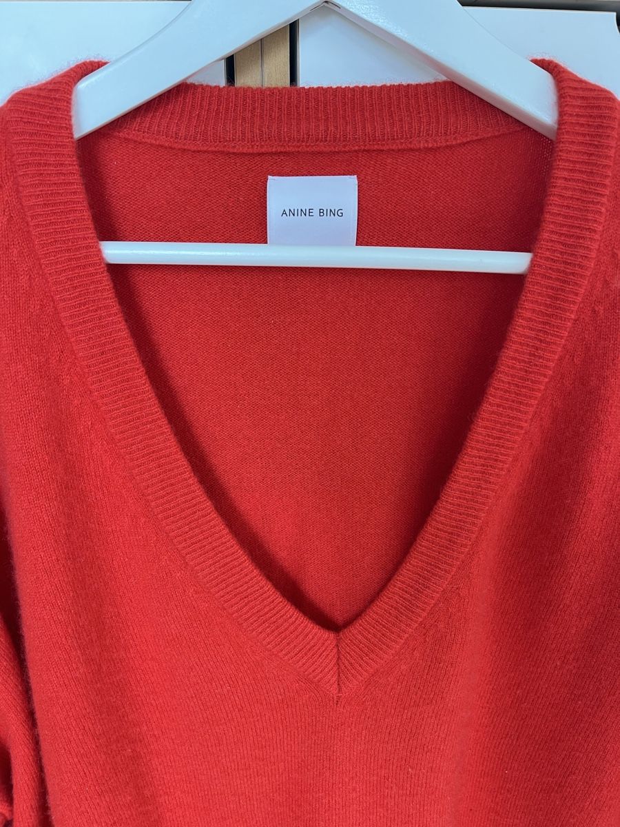 Anine Bing Maglioni & Felpe: ANINE BING Cashmere Pullover rot – Usato da Küsnacht ZH venduto da madrilena77 1