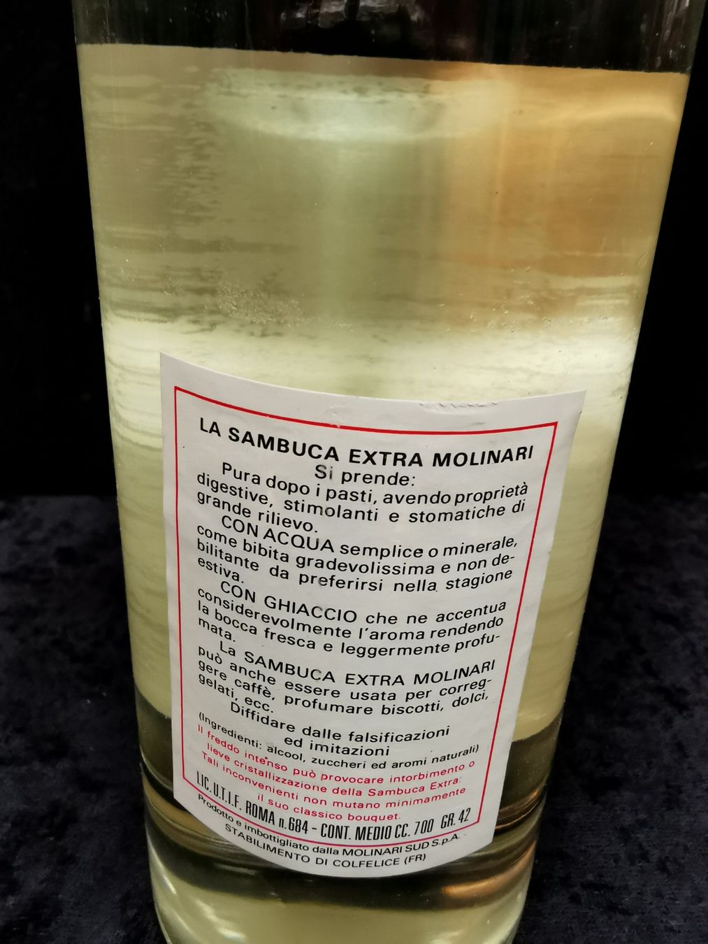 Spirituosen: ANCIENNE SAMBUCA EXTRA MOLINARI – Neu (gemäss Beschreibung) aus Genève von Leboucheoreilles 5