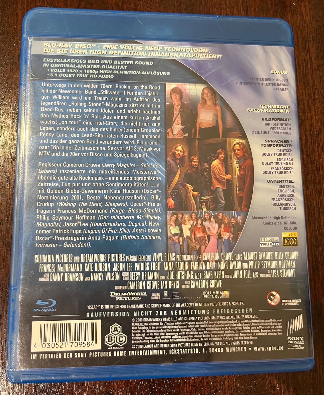 Alle DVDs: Blu Ray - Fast berühmt (Almost Famous) - 2000 – Gebraucht aus Bergdietikon von Lowieken 1