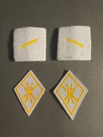 2 Patten/Achselschlaufen + 2 Kragenspiegel