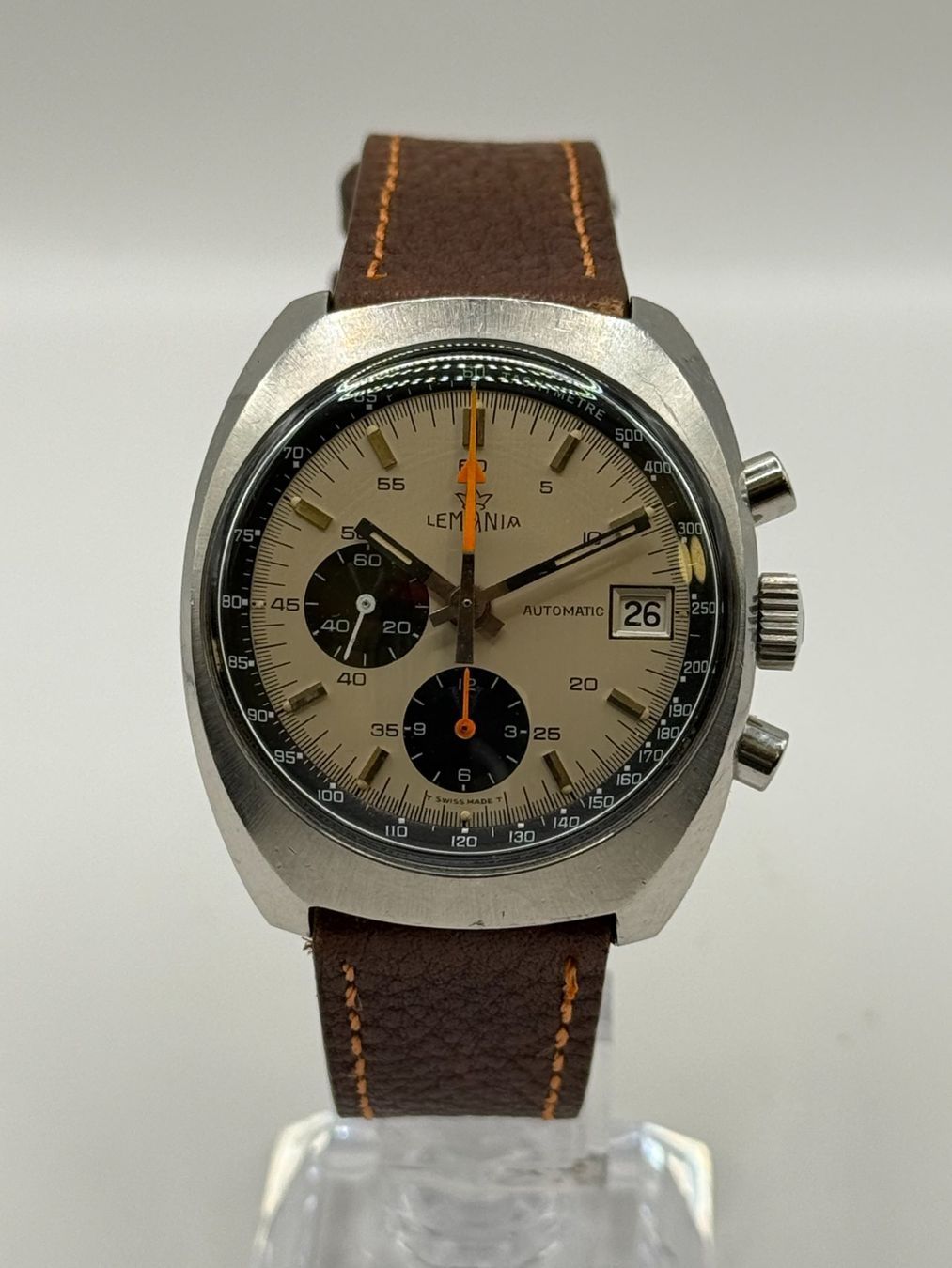 Lemania Montres: Lemania Chronographe Automatique Ref. 1341 – D'occasion à Bottens par Evergold.ch