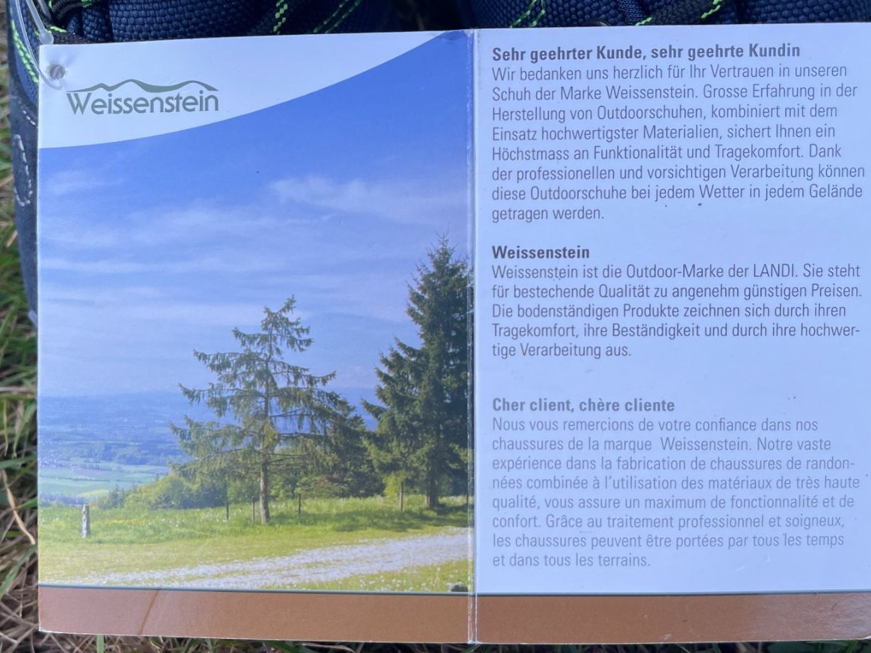 Scarpe da uomo: NEUE Wanderschuhe, Trekkingschuhe von Weissenstein, Gr. 35 – Nuovo e nell'imballaggio originale da Berikon venduto da Samira08 7