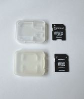 Top! 2 Adapter ( microSD + miniSD ) mit 1 Speicherkarte