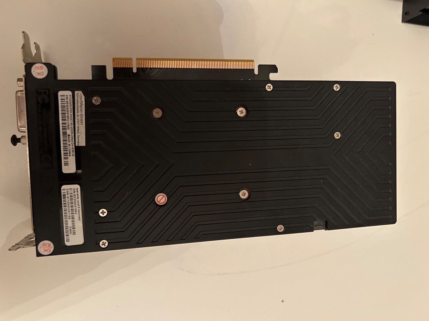 Nvidia Schede grafiche: Gainward GeForce RTX 2060 Super Ghost 8 GB – Usato da Hünenberg See venduto da N4OAH 1
