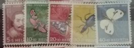 1956, Nr. J163-167 Pro Juventute Satz,  postfrisch