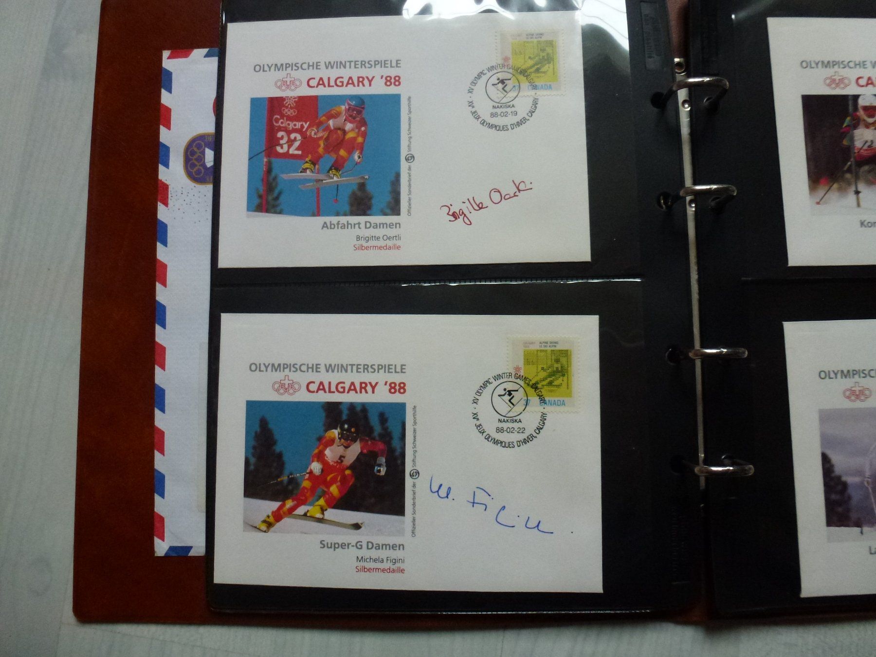 Tous les timbres: Top ++ Brief-Sammlung Olympische Winterspiele Calgary 1988 – D'occasion à Walkringen par Casablanca777 5