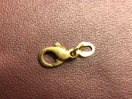 Karabiner aus 14 Karat Gelbgold Au 585