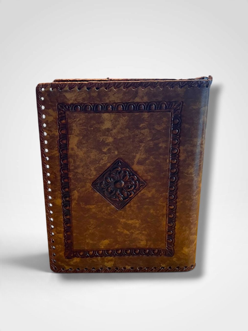 Valigie & Borse: Vintage Leder-Buchhülle / Dokumentenmappe – Usato da Biberstein venduto da rwu_nw9r 2