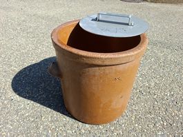 Sauerkrauttopf Sauerkrautkübel antik Deko Vintage Nostalgie