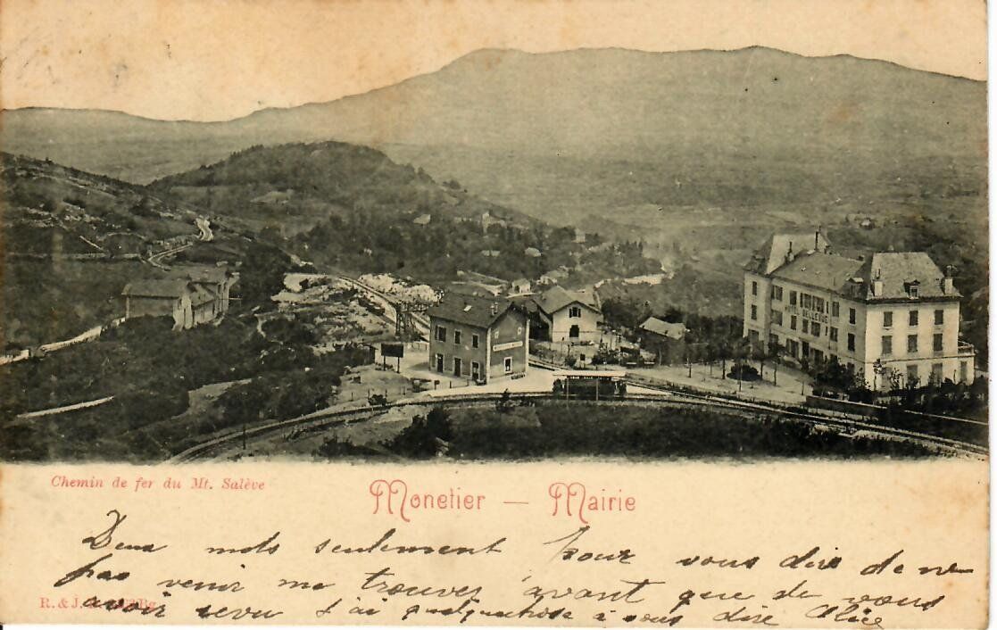 Ansichtskarten: Monetier - Mairie 1901 – Gebraucht aus Hochdorf von Ziegel-16