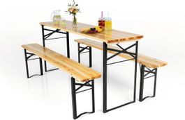 Biergarten Table & Benches Set - Great for Summer Parties!