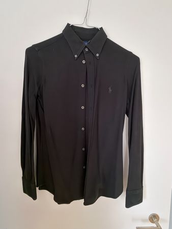 Ralph Lauren Black Knit Oxford Shirt - Size Medium!