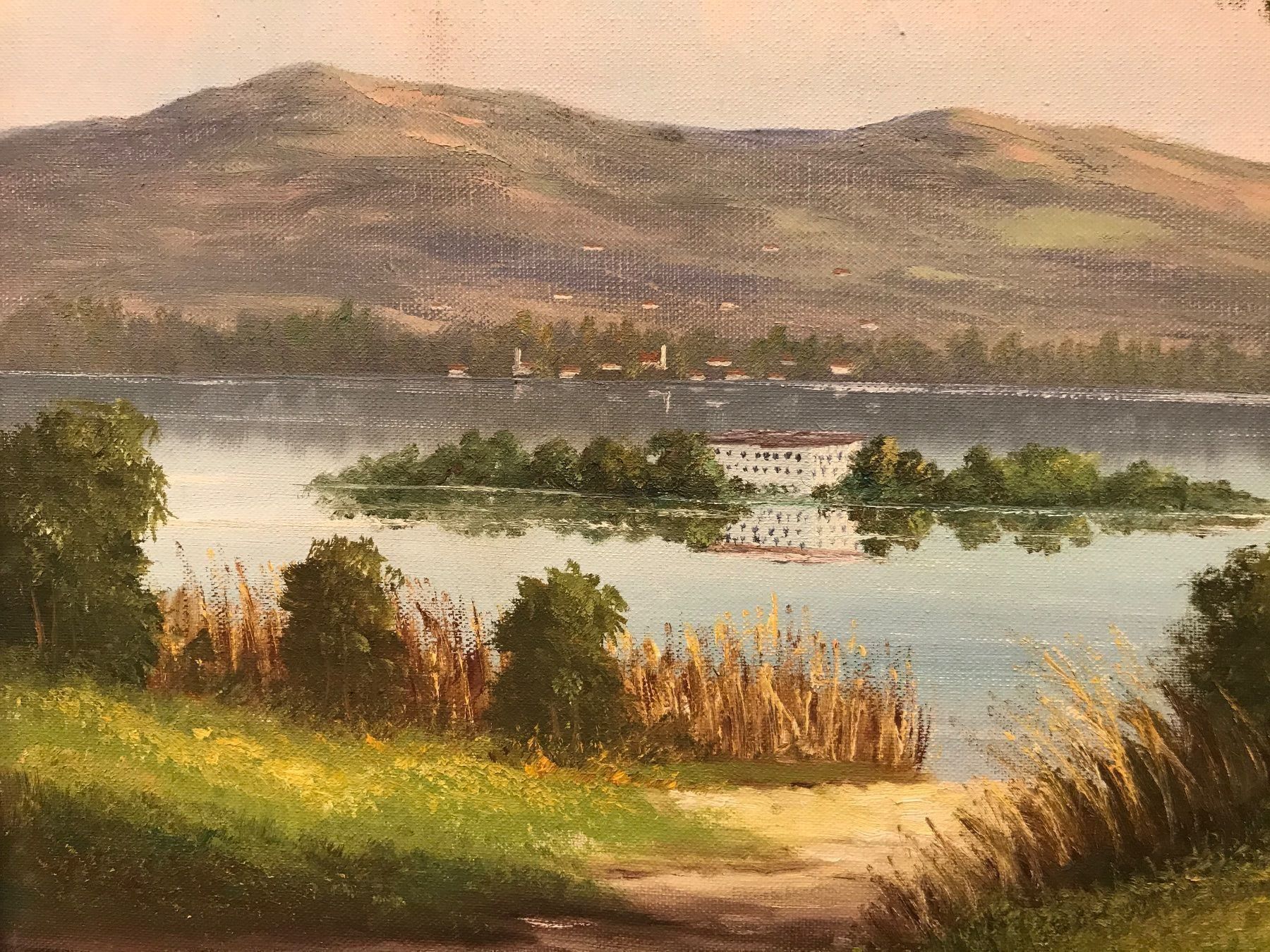 Gemälde: Insel Brisago . A. Müller öl a. Lwd. – Gebraucht aus Zürich von Artnuvo 5