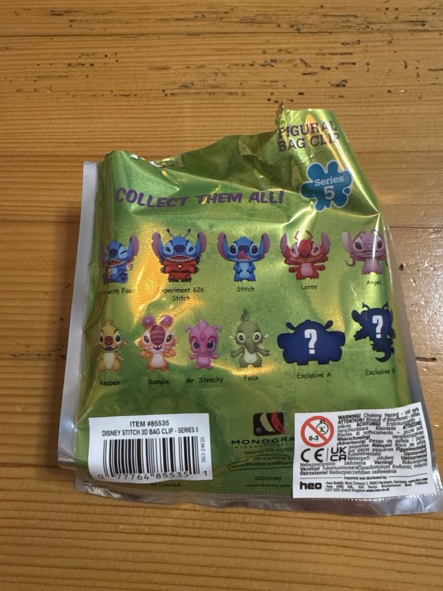 Disney Portachiavi: Disney Stitch Figural Bag Clip Series 5 - Mr.Stenchy – Nuovo (secondo la descrizione) da Root venduto da Golddiggerfranky 2