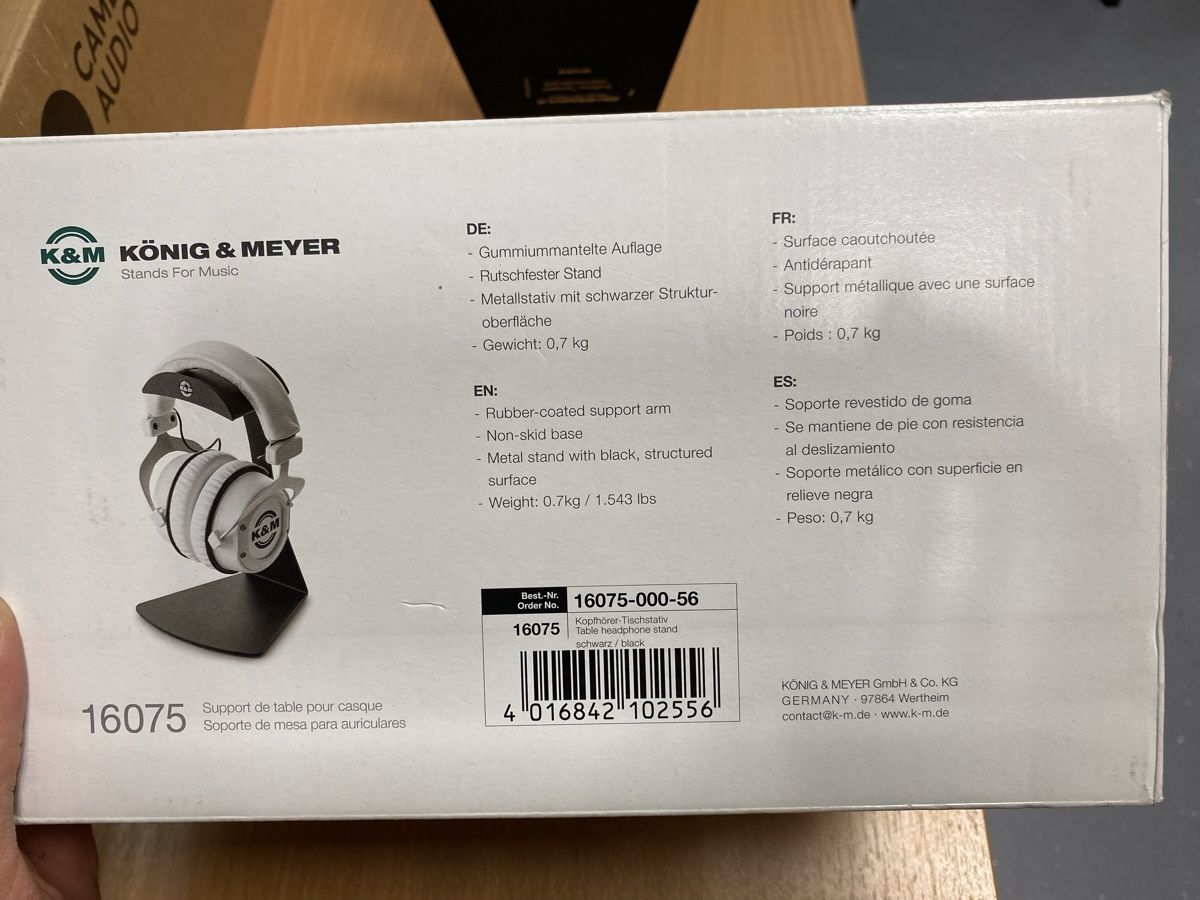König & Meyer Altro in Decorazioni & Accessori: K&M Table Headphone Stand - Black – Nuovo (secondo la descrizione) da Ueberstorf venduto da Tommasomancini1947 3
