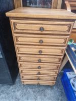 Schubladenschrank Eiche 8 Schubladen Vintage Holzmöbel