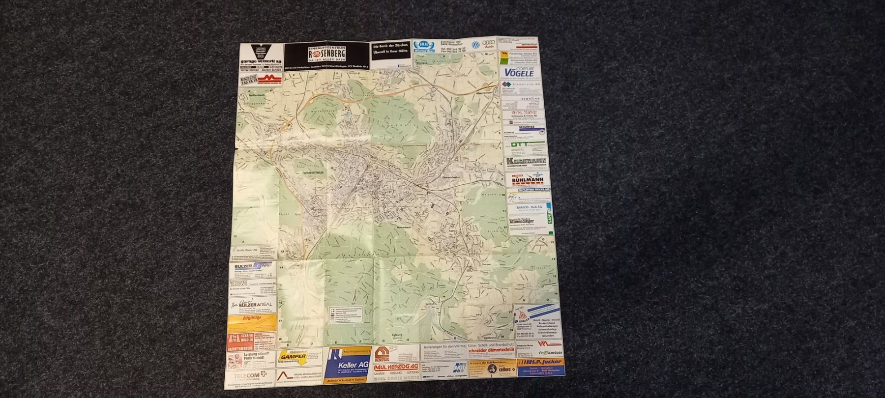 Landkarten & Atlanten: Stadtplan Winterthur Faltplan 1995 – Gebraucht aus Fey von sverigi 2