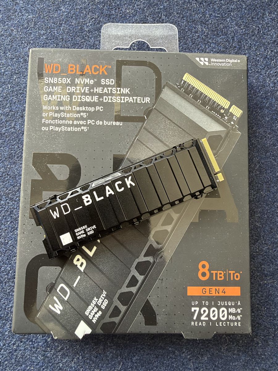 Western Digital Dischi rigidi: WD Black SN850X 8TB M.2 SSD – Usato da Zürich venduto da jankais3r