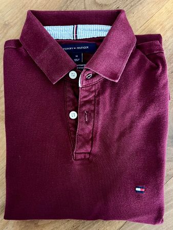 Tommy Hilfiger Polo Bordeaux Regular Fit Gr. M