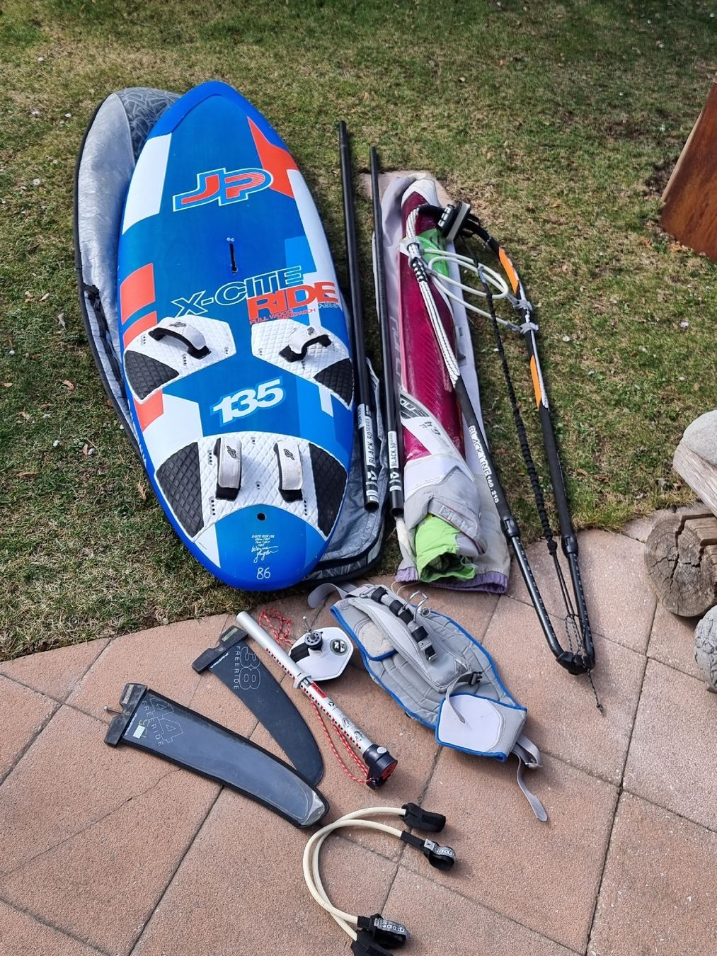 Tavole da surf e di nuoto: Windsurf Set JP X-Cite Ride 135 komplett – Usato da Bonaduz venduto da alpha_fwk