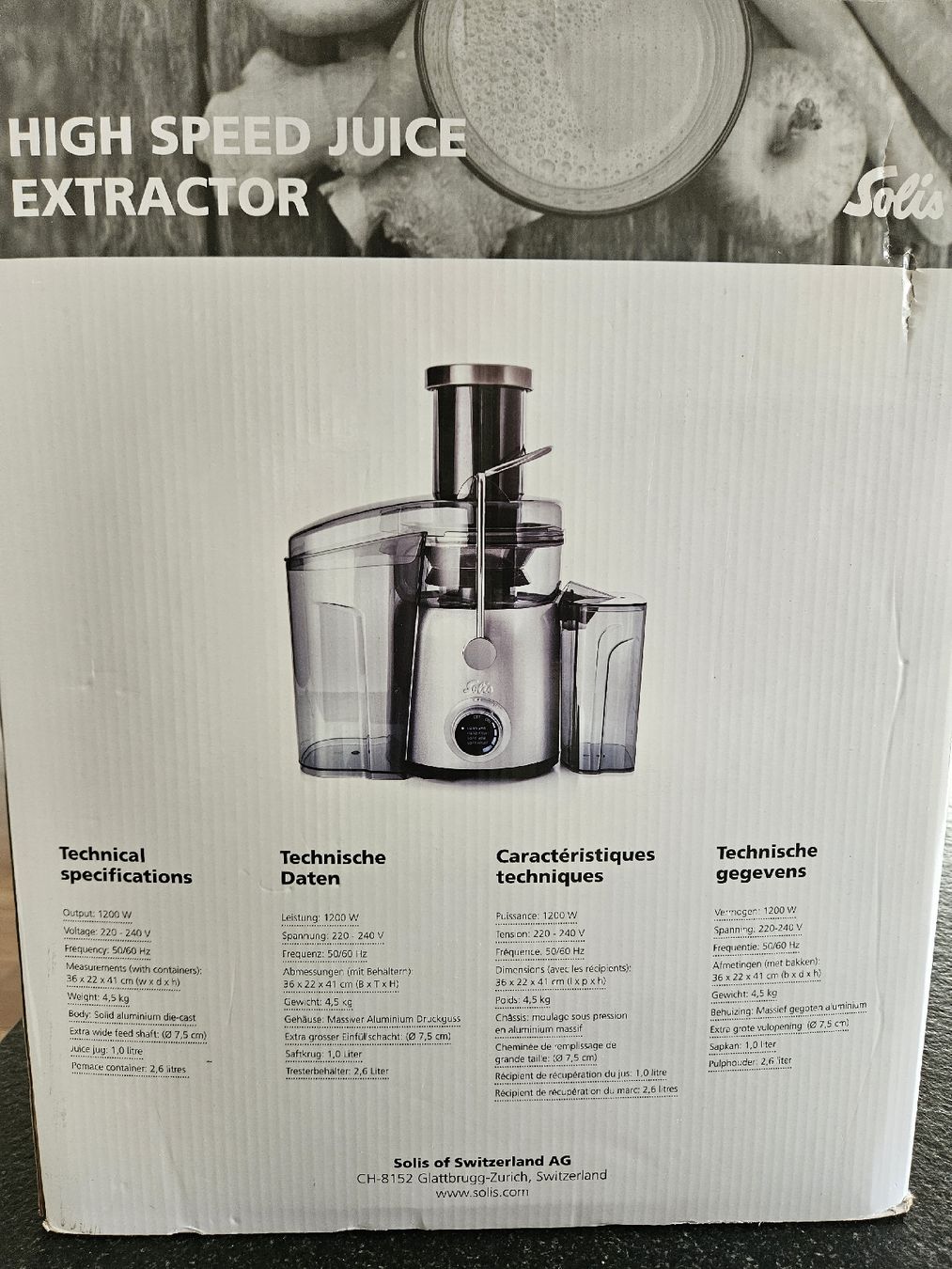 Solis Elettrodomestici da cucina: Saftpress Solis Juice Fountain Compact – Nuovo e nell'imballaggio originale da Schüpfheim venduto da isa_ler18 4