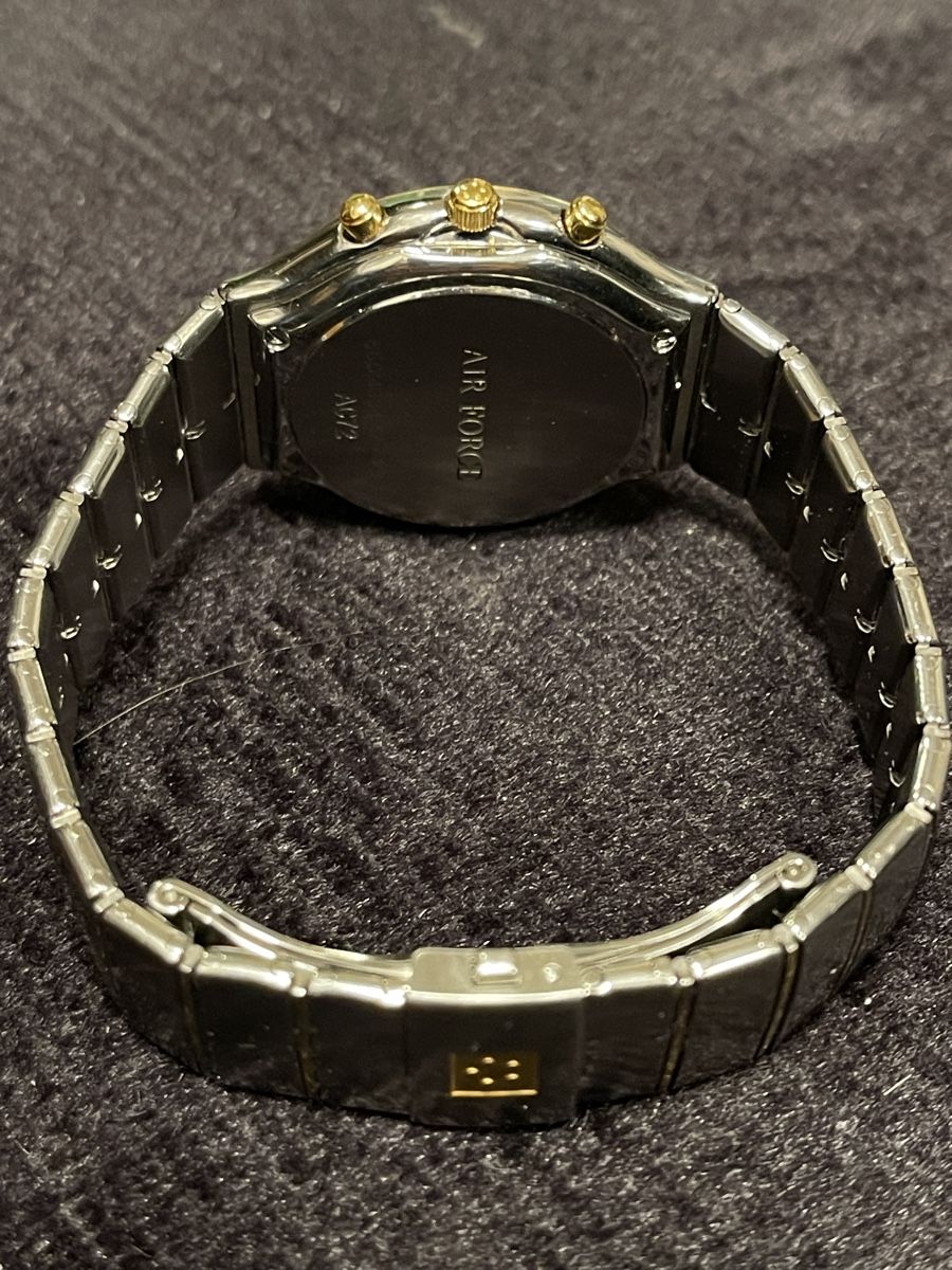 Eterna Orologi: Eterna AIR FORCE A072  Mondphase Chronograph Stahl/Gold – Usato da Untersiggenthal venduto da kaanzurich 5