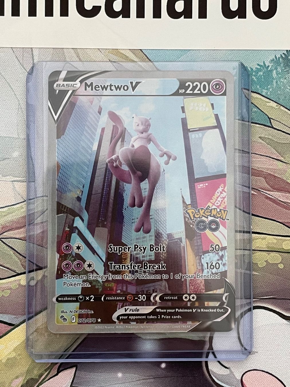 Pokémon Sammelbilder & Trading cards: 072/078 Mewtwo V Pokemon Go EN – Gebraucht aus Niederweningen von rimicanardo 1