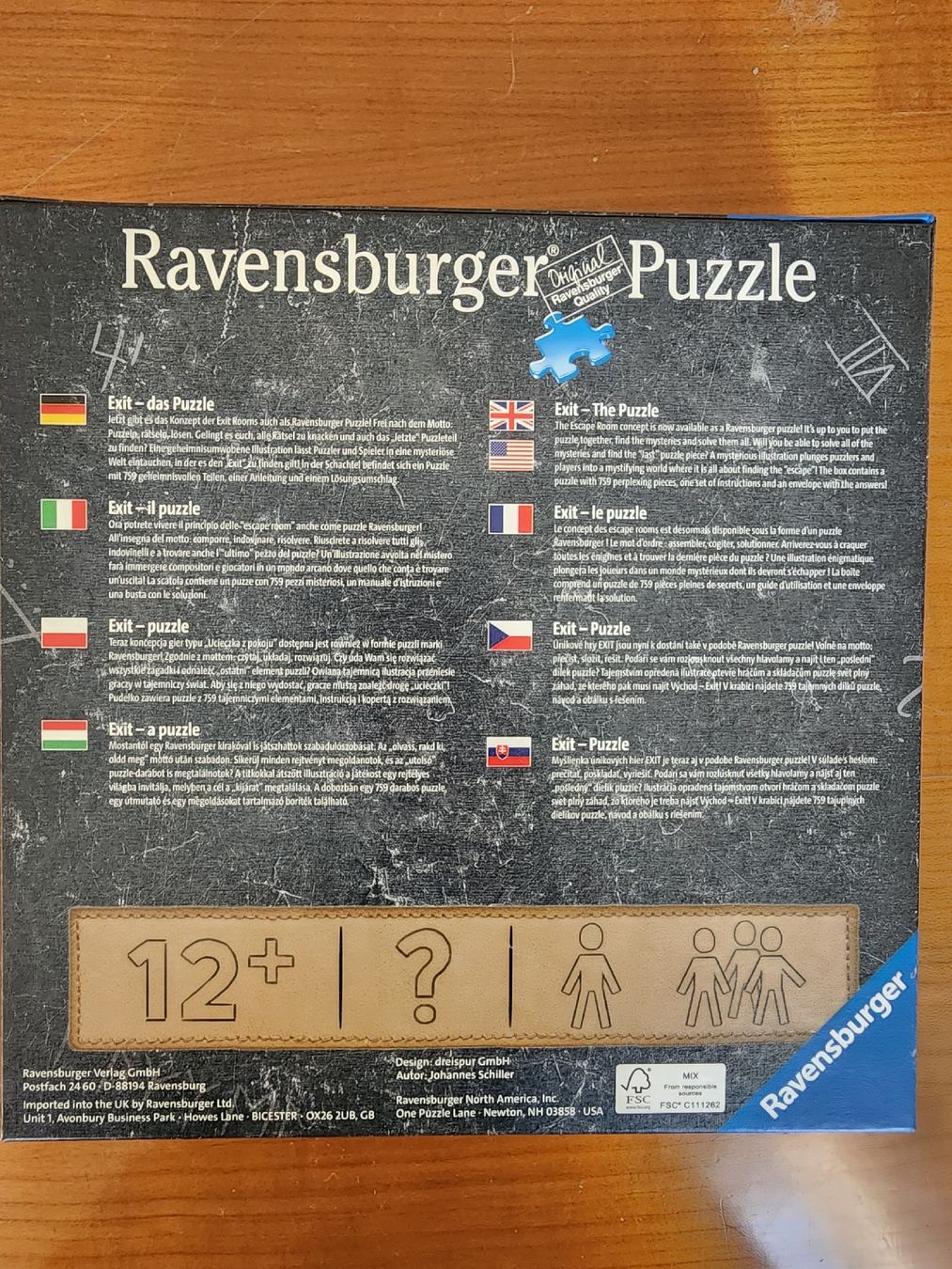 Ravensburger Puzzles: Ravensburger Puzzle 759 Exit Puzzle – Gebraucht aus Berneck von erato6 1