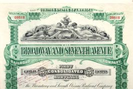 orig. BROADWAY AND SEVENTH AVENUE RAILROAD CO. 1893 New York