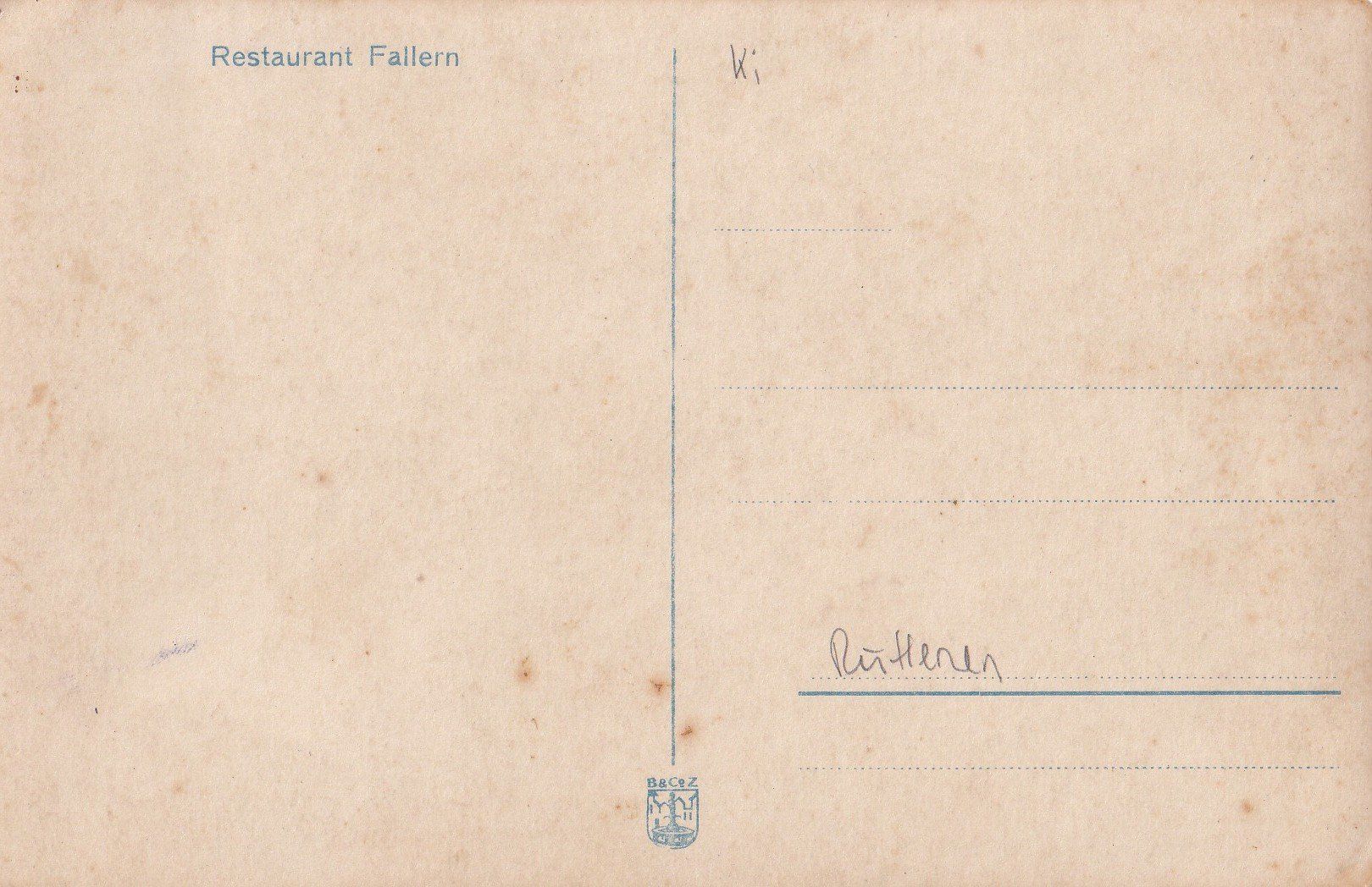 Cartes postales: Rüttenen Restaurant Fallern – D'occasion à Olten par clotaldi 1