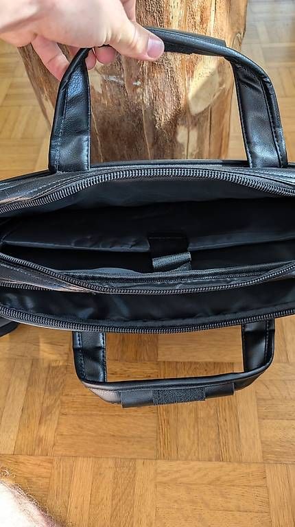 Borse: Laptoptasche Schwarz Kunstleder NEU | 2 Fächer | Trolley – Nuovo (secondo la descrizione) da Buchrain venduto da bux02 1