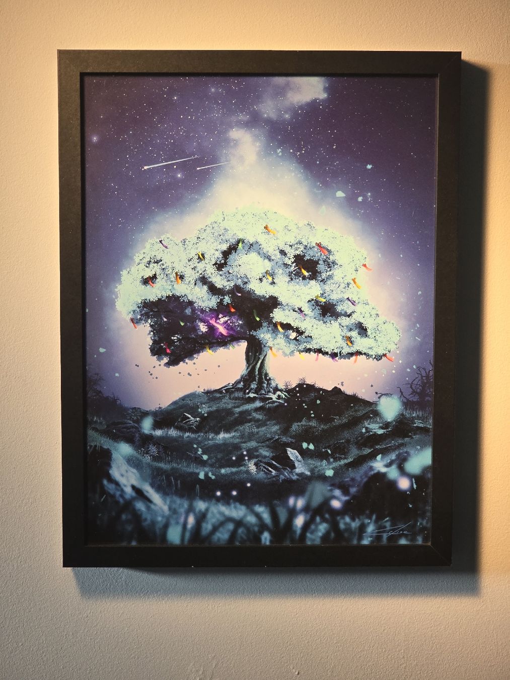 Dipinti: Tableau Arbre céleste, déco mystique digital Painting – Nuovo e nell'imballaggio originale da Champagne venduto da LoomiStudio