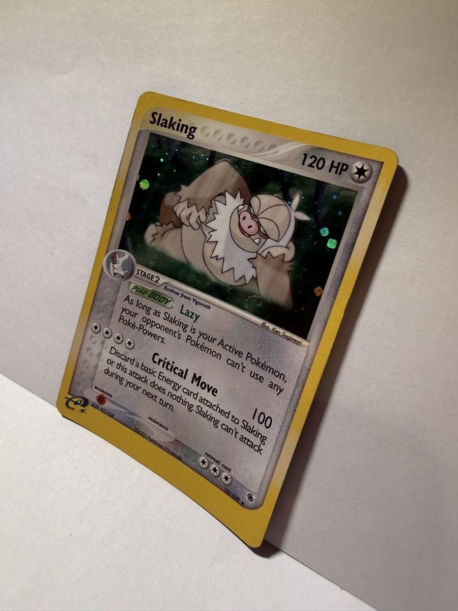 Pokémon Carte collezionabili: Slaking Holo 12/109 EX Ruby & Sapphire Pokémon Card 2003 LP – Usato da Lugano venduto da ktm_7jr7 1