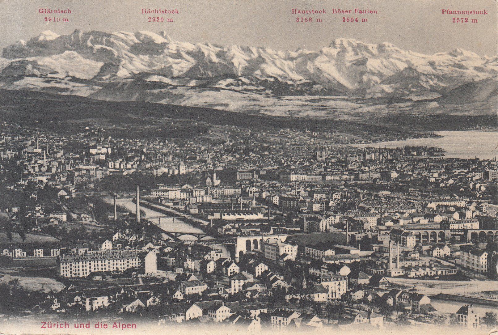Cartoline postali: Zürich ca. 1920 – Usato da Bürglen TG venduto da StampGraf